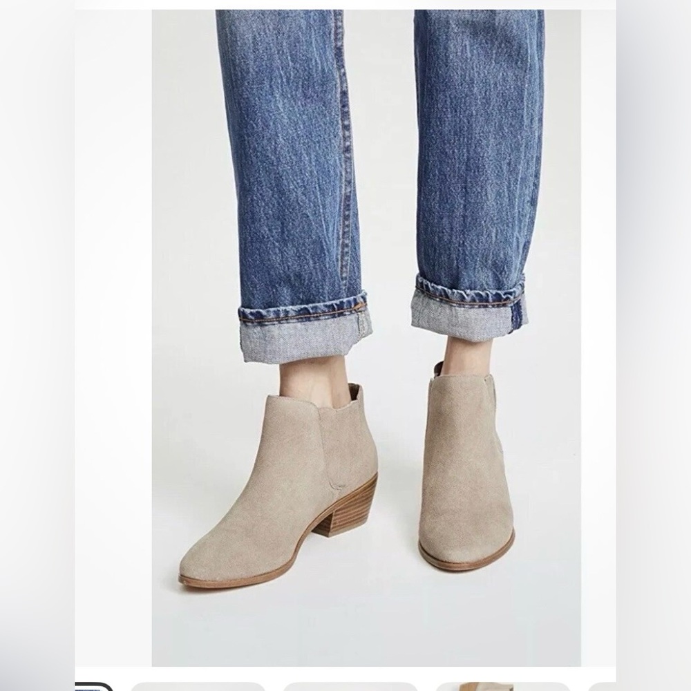 Joie Barlow Tan Suede Ankle Booties sz8.5